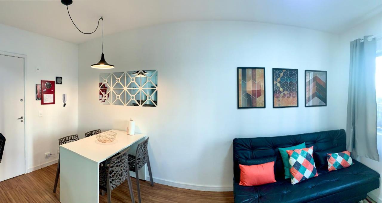 707- Apartamento Encantador, Amplo E Decorado, Quarto, Sala, Cozinha, Mobiliario Moderno, Cozinha Completa Com Utensilios , Excelente Vista Da Cidade E Localizacao Privelegiada No Bairro Bigorrilho Curitiba Bagian luar foto
